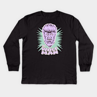 The candy Wolf Man by Bad Taste Forever Kids Long Sleeve T-Shirt